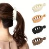 Non-Slip Matte Banana Hair Clips for Women and Girls - Solid Color Ponytail Clip for Easy Hair Styling