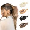 Non-Slip Matte Banana Hair Clips for Women and Girls - Solid Color Ponytail Clip for Easy Hair Styling