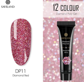 12 Colors Nail Diamond Poly Gel (Option: DP11)