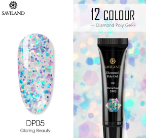 12 Colors Nail Diamond Poly Gel (Option: DP05)