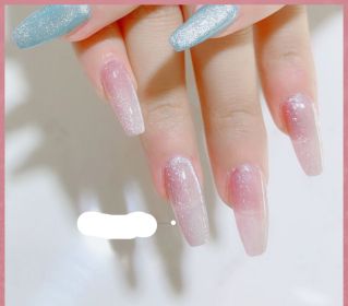 Milk Tea Crystal Stone Cat Eye Nail Polish (Option: V-10ML)