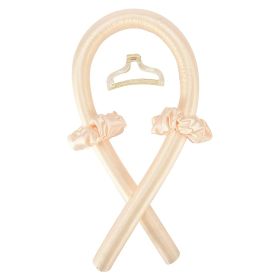 Heatless Curling Rod Curls Silk Ribbon Curlers Sleeping Soft Headband Wave (Option: Champagne-4Pcs Set)