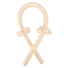 Heatless Curling Rod Curls Silk Ribbon Curlers Sleeping Soft Headband Wave (Option: Champagne-3Pcs Set)