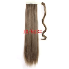 Long Straight Wrap Around Clip In Ponytail Hair Extension Heat Resistant Synthetic Tail Fake Hair (Option: F)