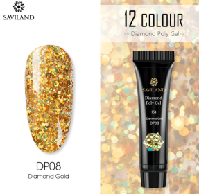 12 Colors Nail Diamond Poly Gel (Option: DP08)