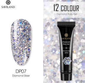 12 Colors Nail Diamond Poly Gel (Option: DP07)