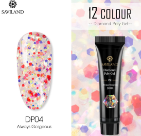 12 Colors Nail Diamond Poly Gel (Option: DP04)