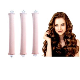 Thick 3cm Sleep Hair Curler Suitable For Dry Hair (Option: Apricot 3 Pieces)