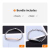 Unique Gift For Lover His Queen Her King Couple Bracelets Stainless Steel Bracelets For Women Men Jewelry Free Stuff