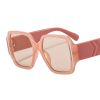 Fashion Women Square Sunglasses Shades UV400 Vintage Oversized Candy Color Eyewear Men Gradient Gray Lens Sun Glasses