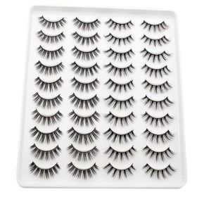 20 Pairs Mink Lashes Natural False Eyelashes Dramatic Volume Fake Lashes Soft Thick Long Eyelashes Wispy Makeup Extension 2022 (Color: YP207)