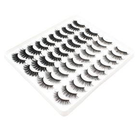 20 Pairs Mink Lashes Natural False Eyelashes Dramatic Volume Fake Lashes Soft Thick Long Eyelashes Wispy Makeup Extension 2022 (Color: 2204)