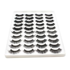 20 Pairs Mink Lashes Natural False Eyelashes Dramatic Volume Fake Lashes Soft Thick Long Eyelashes Wispy Makeup Extension 2022 (Color: 4402)