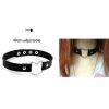 Harajuku Chocker Sexy Heart Lock Key Rivets Black Goth Punk Chokers Gothic Choker Necklace for Women Hip Hop Bondage Cosplay