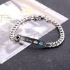 Unique Gift For Lover His Queen Her King Couple Bracelets Stainless Steel Bracelets For Women Men Jewelry Free Stuff