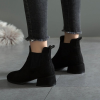 Autumn Winter Boots women Camel Black Ankle Boots For Women Thick Heel Slip On Ladies Shoes Boots Bota Feminina 35-41