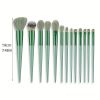 13pcs Soft and Fluffy Makeup Brush Set for Flawless Application of Foundation, Blush, Powder, and Eyeshadow - Beauty Tool for Professional Results