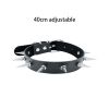 Harajuku Chocker Sexy Heart Lock Key Rivets Black Goth Punk Chokers Gothic Choker Necklace for Women Hip Hop Bondage Cosplay