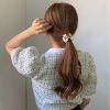 Round Pearl Hair Clips For Women Girls Hair Claw Chic Barrettes White Claw Crab Hairpins Styling Fashion Hair Accessories